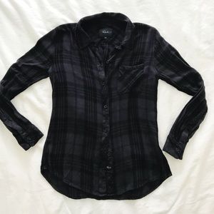 Rails Navy Plaid Button Down